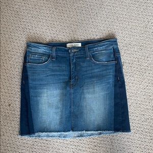 Flying Money denim skirt
